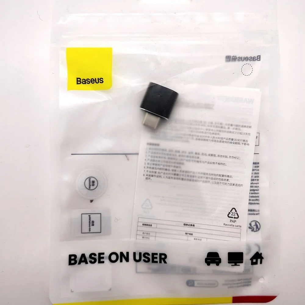 NEW Baseus USB To Type C Adapter USB Connector